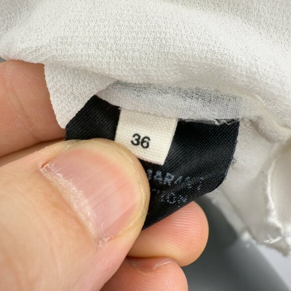 ISABEL MARANT Etoile Sheer Ruffles Sleeves Boho White Embroided Blouse Top sz‎ M - Picture 5 of 7